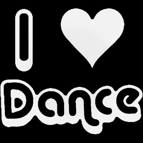 I Heart Dance Decal Sticker
