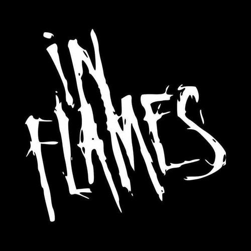 In Flames Band Logo Vinyl Decal Sticker