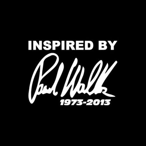 Inspired By Paul Walker Rip Decal Sticker