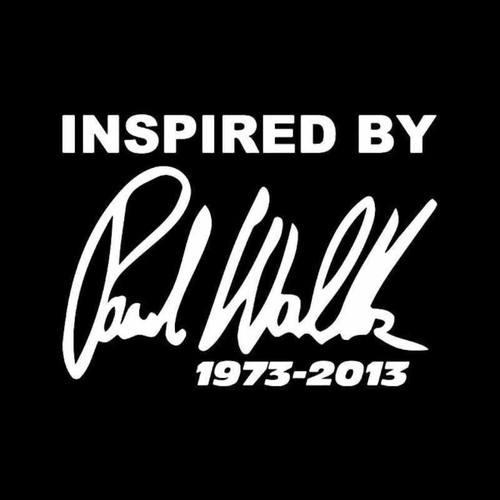 Inspired By Paul Walker Rip Vinyl Decal Sticker