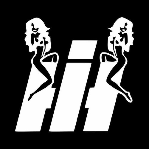 International Harvester Mudflap Girl Logo Vinyl Decal Sticker