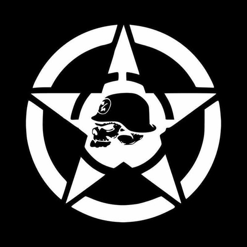 Jeep Hood Metal Mulisha Star Vinyl Decal Sticker