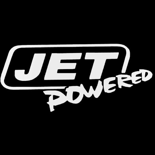 Jet Powered Decal Sticker