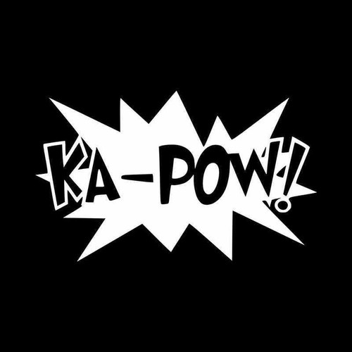 Kapow Comic Book Exclamation Vinyl Decal Sticker