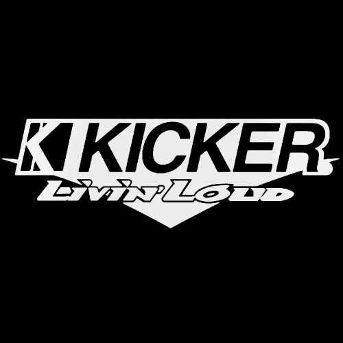 Kicker Living Loud Logo Vinyl Decal Sticker