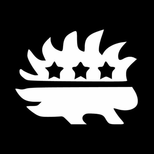 Libertarian Porcupine Vinyl Decal Sticker