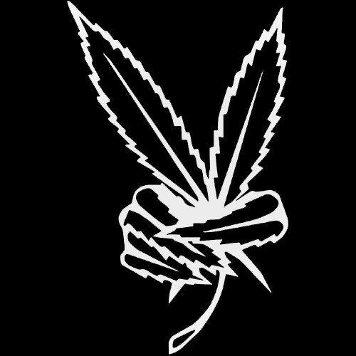 Marijuana Peace 998 Decal
