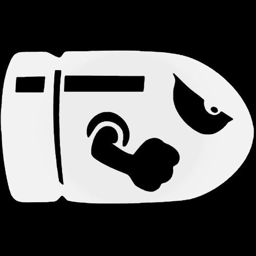 Mario Bullet Decal Sticker