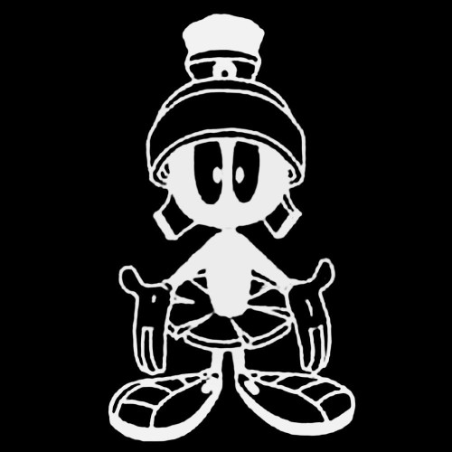 Marvin The Martian 2 Decal Sticker