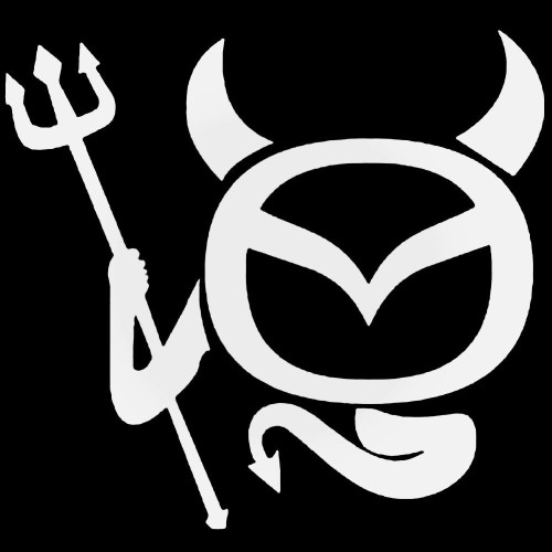 Mazda Devil Decal Sticker