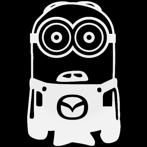 Minion Mazda Decal Sticker 1