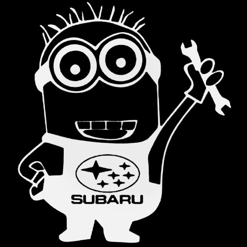 Minion Subaru 1 Decal Sticker