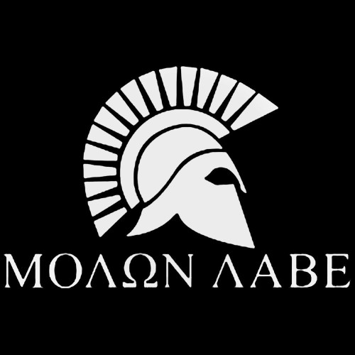 Molon Labe Helmet Decal Sticker