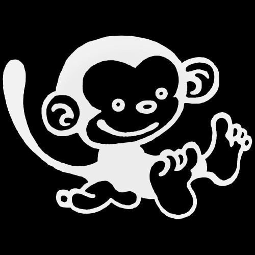 Monkey 02 Decal Sticker