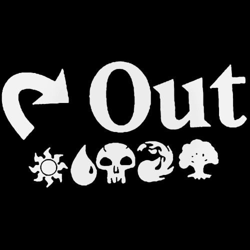 Mtg Magic The Gathering Tap Out Decal Sticker
