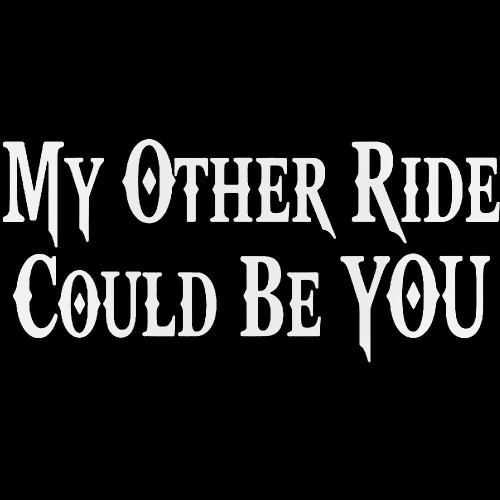 My Other Ride Decal Sticker