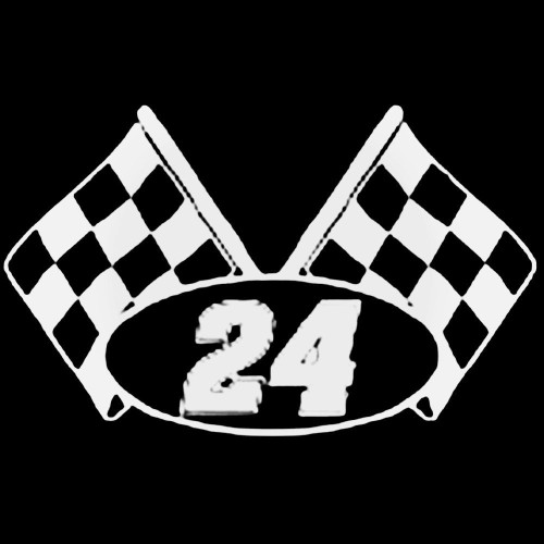 Nascar Racing s Jeff Gordon Nascar 24 Checkered Flag Decal