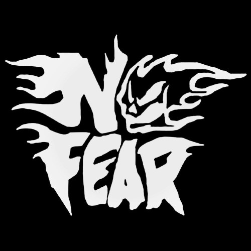 No Fear Flaming Skull Decal Sticker