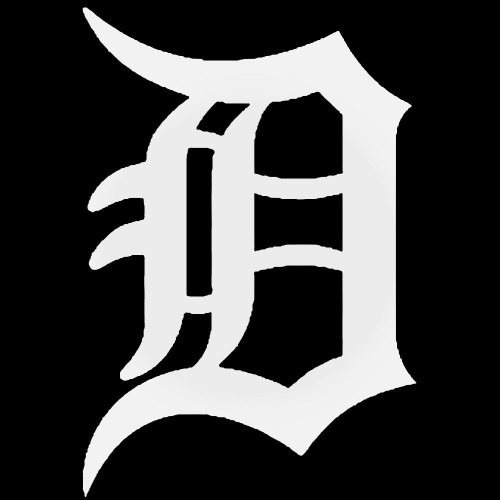Old English D Bumper Detroit Tigers Decal