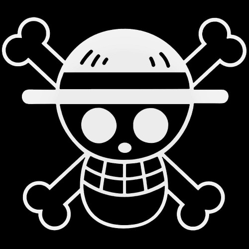 One Piece Straw Hat Flag 014 Decal