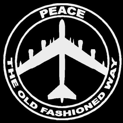 Peace The Old Fashion Way B 52 Bomber Decal Sticker