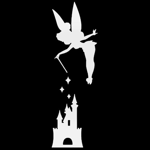 Peter Pan Tinkerbell Castle Decal Sticker