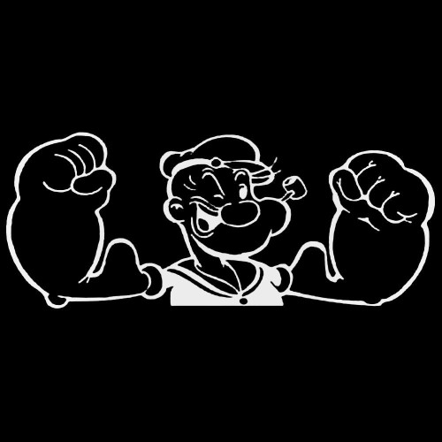 Popeye Style 1 Decal Sticker