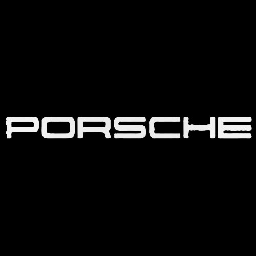 Porsche Wide Logo Decal Sticker