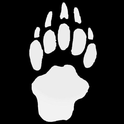 Badger Paw Print Foot Track Decal Sticker