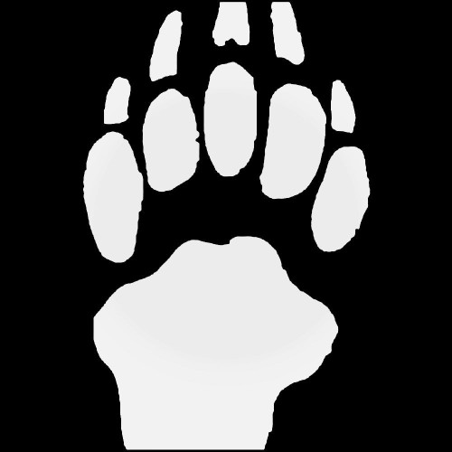 Badger Paw Print Tracks Decal Sticker