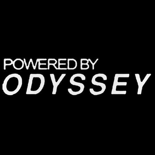 Powered By Odyssey Golf Die Cut Decal Sticker