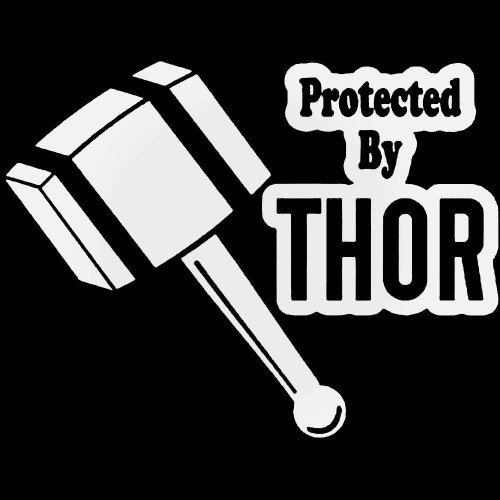 Protected By Thor The Avengers Decal Sticker