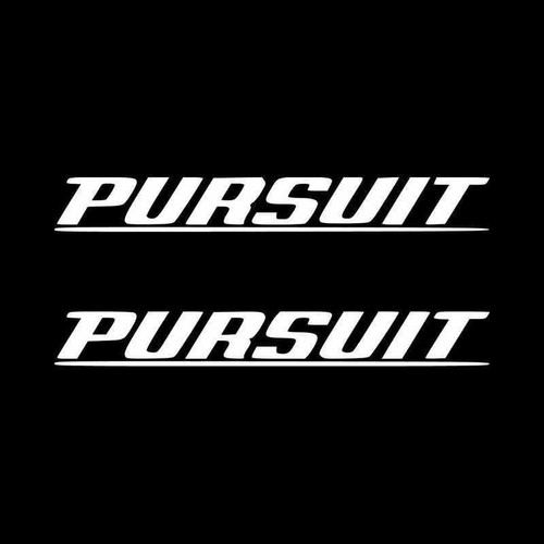 Pursuit Style Boat Vinyl Decal Sticker
