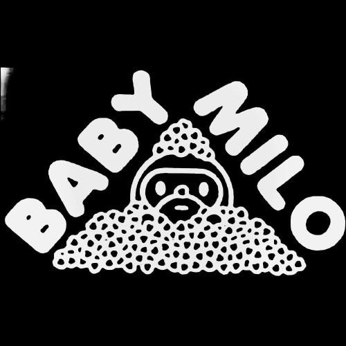 Bape Baby Milo Hearts Skateboard Decal Sticker