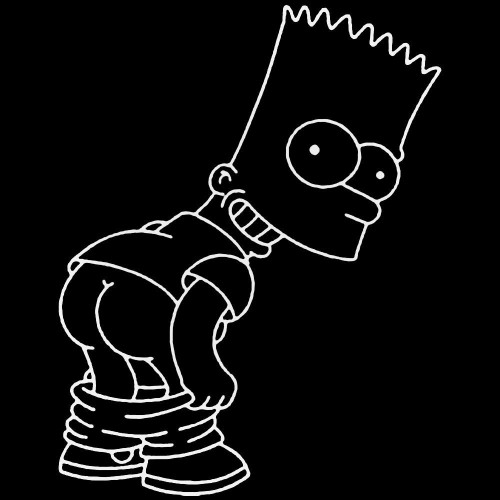 Bart Simpson B Decal Sticker