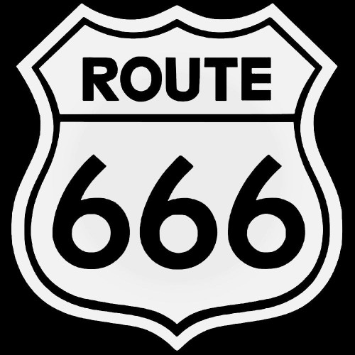 Route 666 Sticker