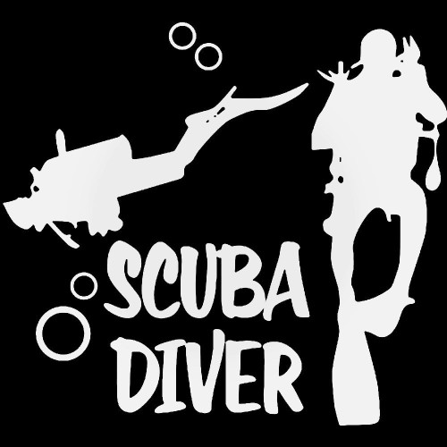 Scuba Diver Decal Sticker