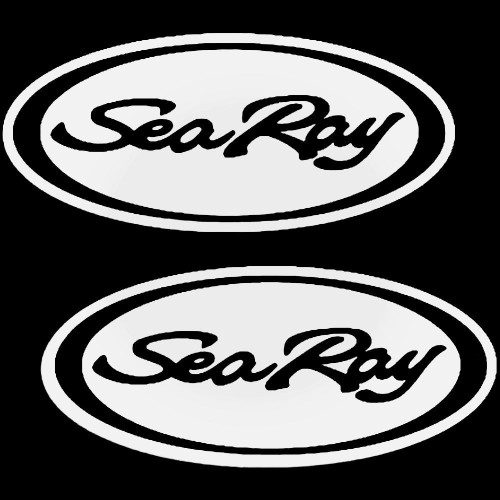 Sea Ray Oval And Boat Kit Decal Sticker