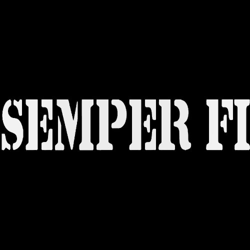 Semper Fidelis Marines Decal Sticker
