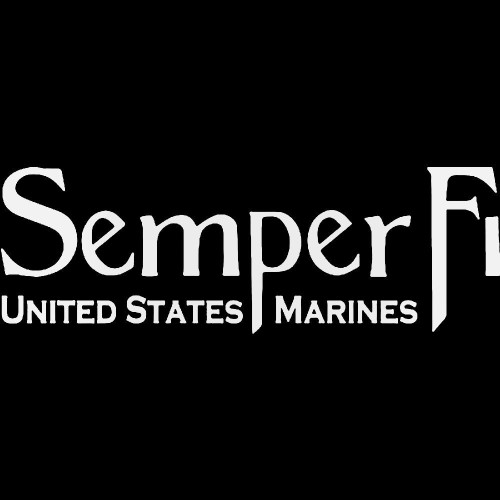 Semper Fi Us Marines Decal Sticker