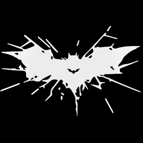 Batman Glass Breaking Decal Sticker