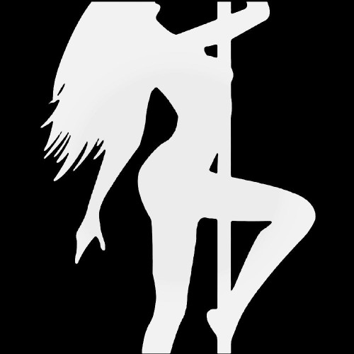 Sexy Stripper Pole Dancing Vinyl Decal Sticker