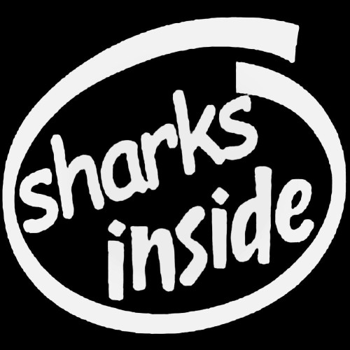 Sharks Inside Decal Sticker