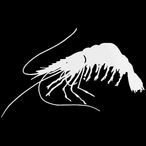 Shrimp 2 Vinyl Decal Sticker