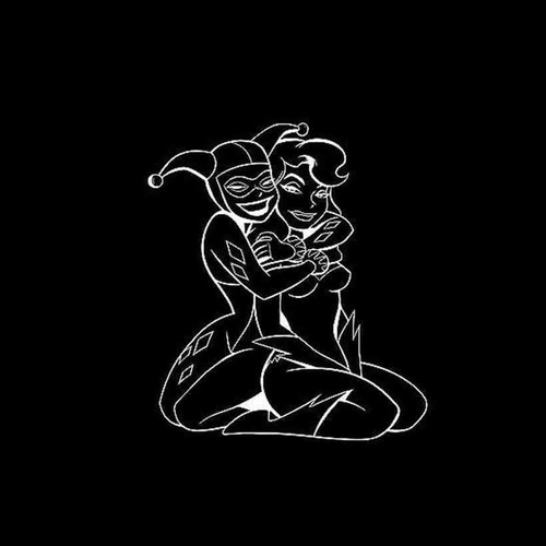 Batman Poison Ivy Harley Quinn Decal Sticker