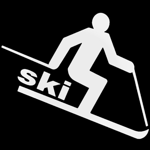Ski Skiing Vinyl Decal Sticker