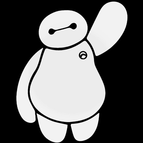 Baymax High Five Decal Sticker