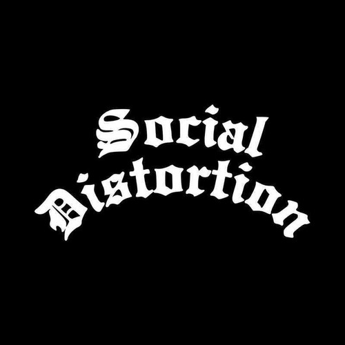 Social Distortion Text Logo Vinyl Decal Sticker