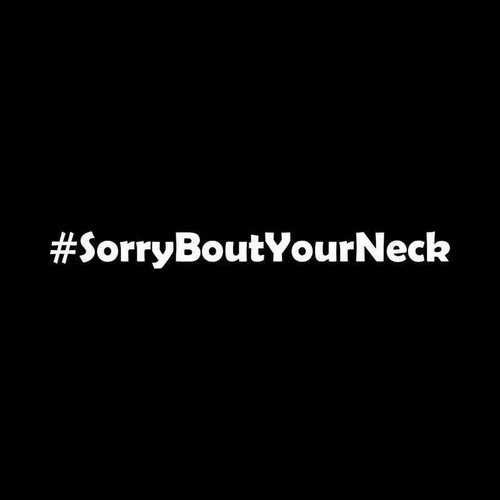 Sorry Bout Your Neck Vinyl Decal Sticker