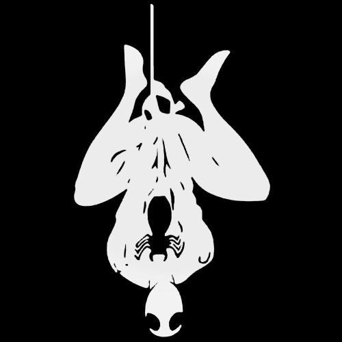 Spiderman Hanging Decal Sticker